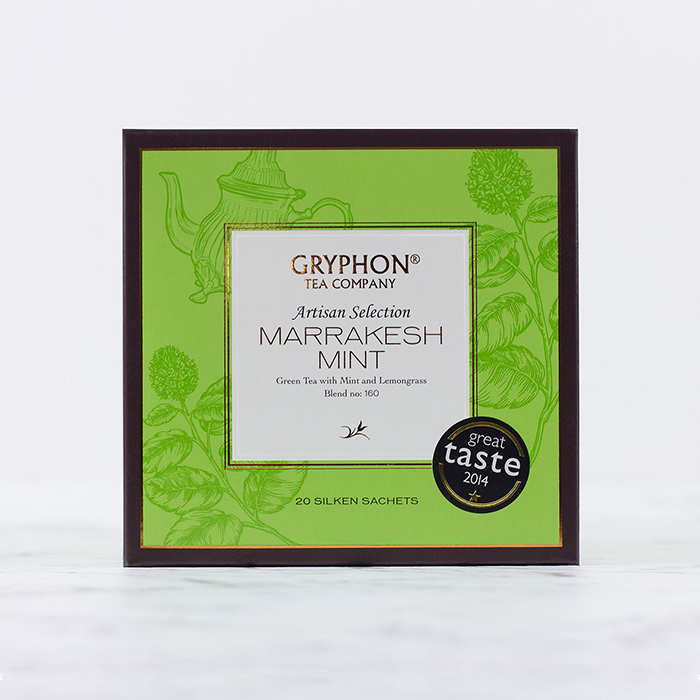 [GRYPHON TEA COMPANY] Marrakesh Mint Green Tea Artisan Collection - 20 Sachets