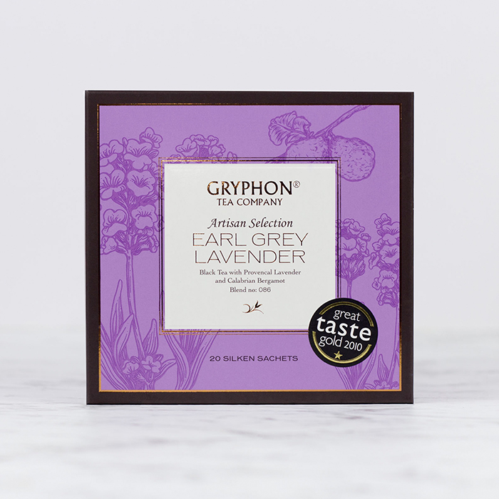 [GRYPHON TEA COMPANY] Earl Grey Lavender Black Tea Artisan Collection - 20 Sachets