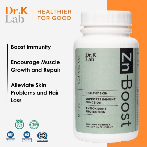 Dr. K Lab Zn-Boost - Boost Immunity and Encourage Muscle Growth and Repair