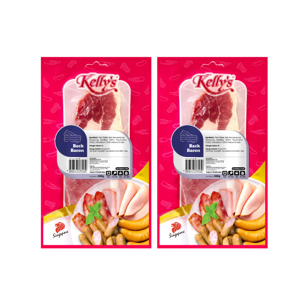 [Bundle of 2] Kelly's Back Bacon 200g Chilled