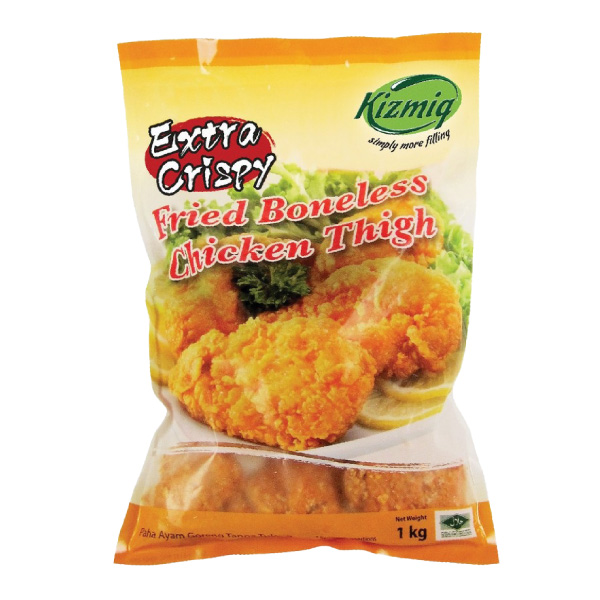 Kizmiq Extra Crispy Fried Boneless Chicken Thigh 1kg Frozen (Halal)