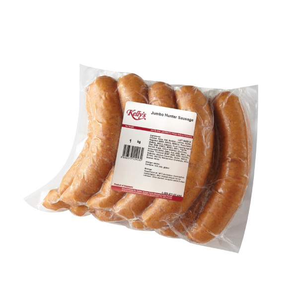 Kelly's Jumbo Hunter Sausage 1kg (Frozen)