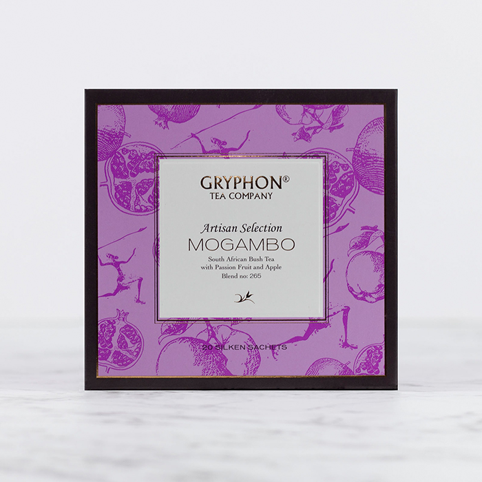 [GRYPHON TEA COMPANY] Mogambo Rooibos Tea Caffeine-free Artisan Collection - 20 Sachets