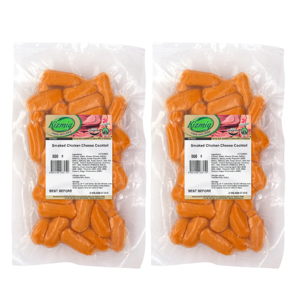 [Bundle of 2] Kizmiq Smoked Chicken Cheese Cocktail 500g Frozen (Halal)