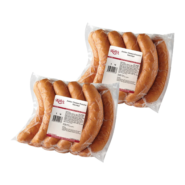 [Bundle of 2] Kelly's Jumbo Cheese Knacker Sausage 1kg (Frozen)