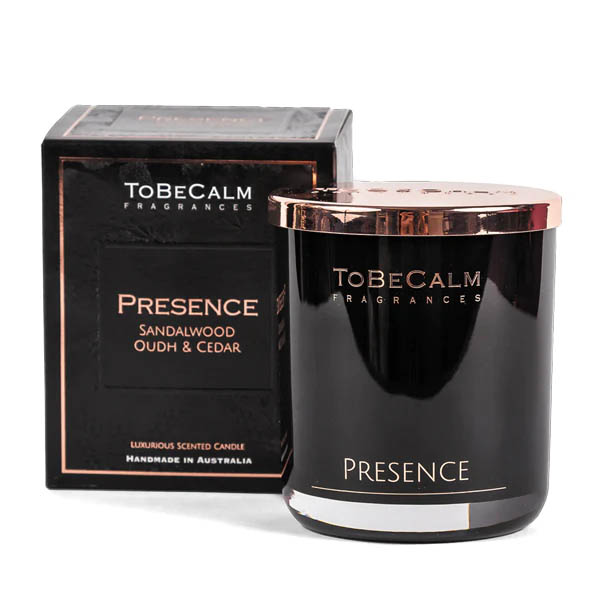 To Be Calm Presence - Sandalwood, Oudh & Cedar - Luxury Large Soy Candle