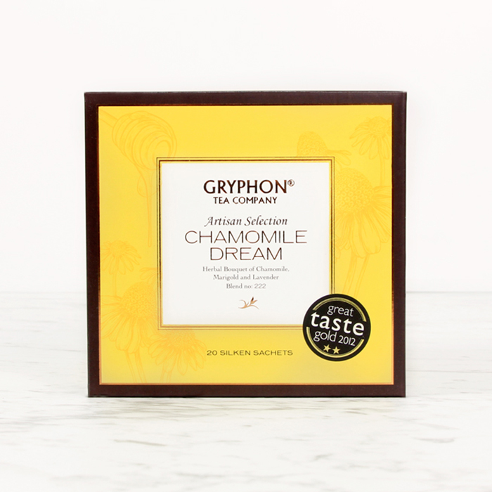 [GRYPHON TEA COMPANY] Chamomile Dream Herb and Herbal Tea Caffeine-free Artisan Collection - 20 Sachets