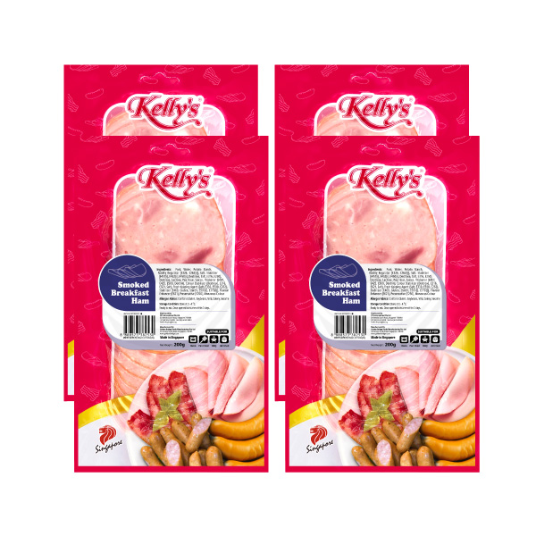 [Bundle of 4] Kelly's Sliced Ham 200g Chilled