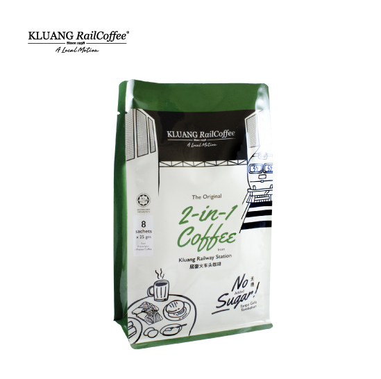Original Kluang Rail Coffee 2 in 1 No Sugar  [Bundle of 6]