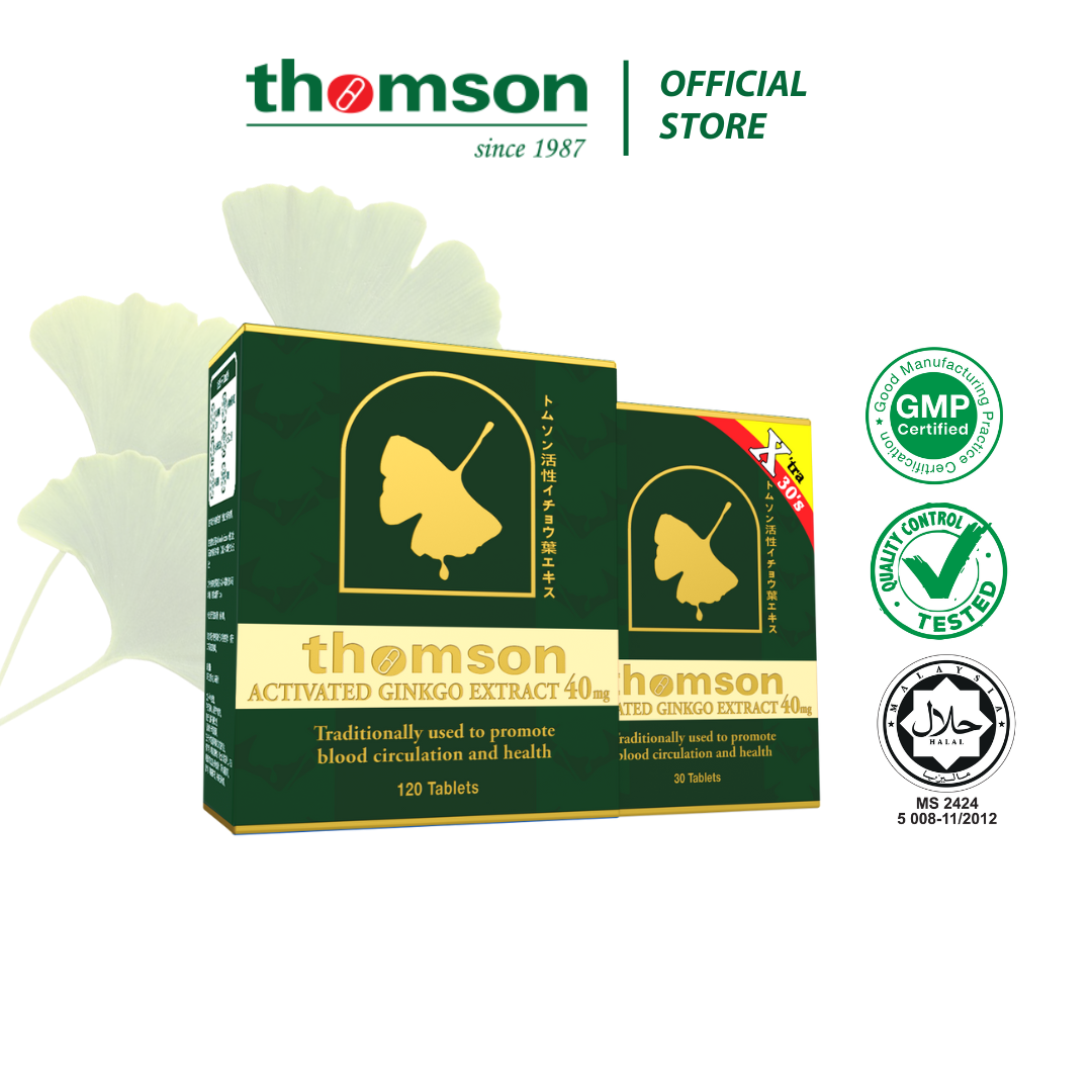 Thomson Health Activated Ginkgo Extract - Improve Blood Circulation and High in Antioxidant (120+30 Tablets)