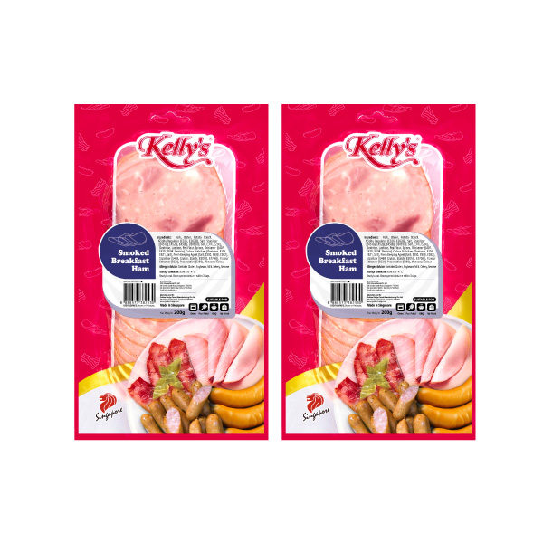 [Bundle of 2] Kelly's Sliced Ham 200g Chilled