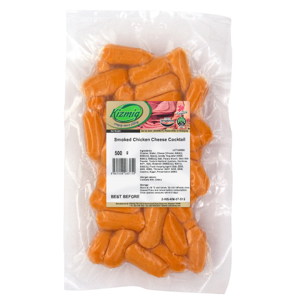 Kizmiq Smoked Chicken Cheese Cocktail 500g Frozen (Halal)