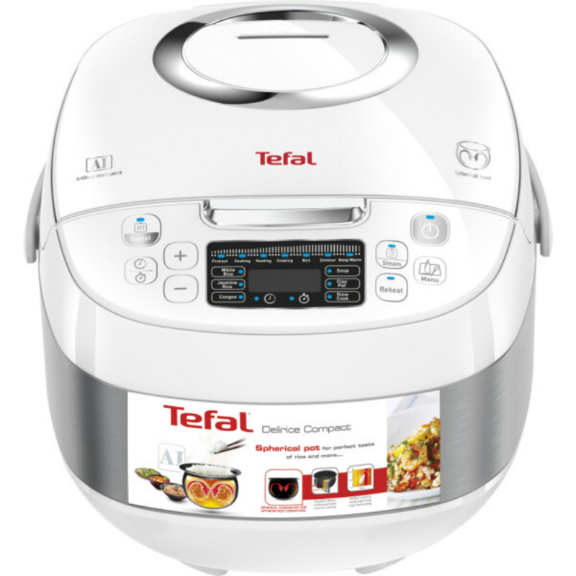 TEFAL Delirice Compact Rice Cooker Fuzzy Logic w/Spherical 1L RK7501