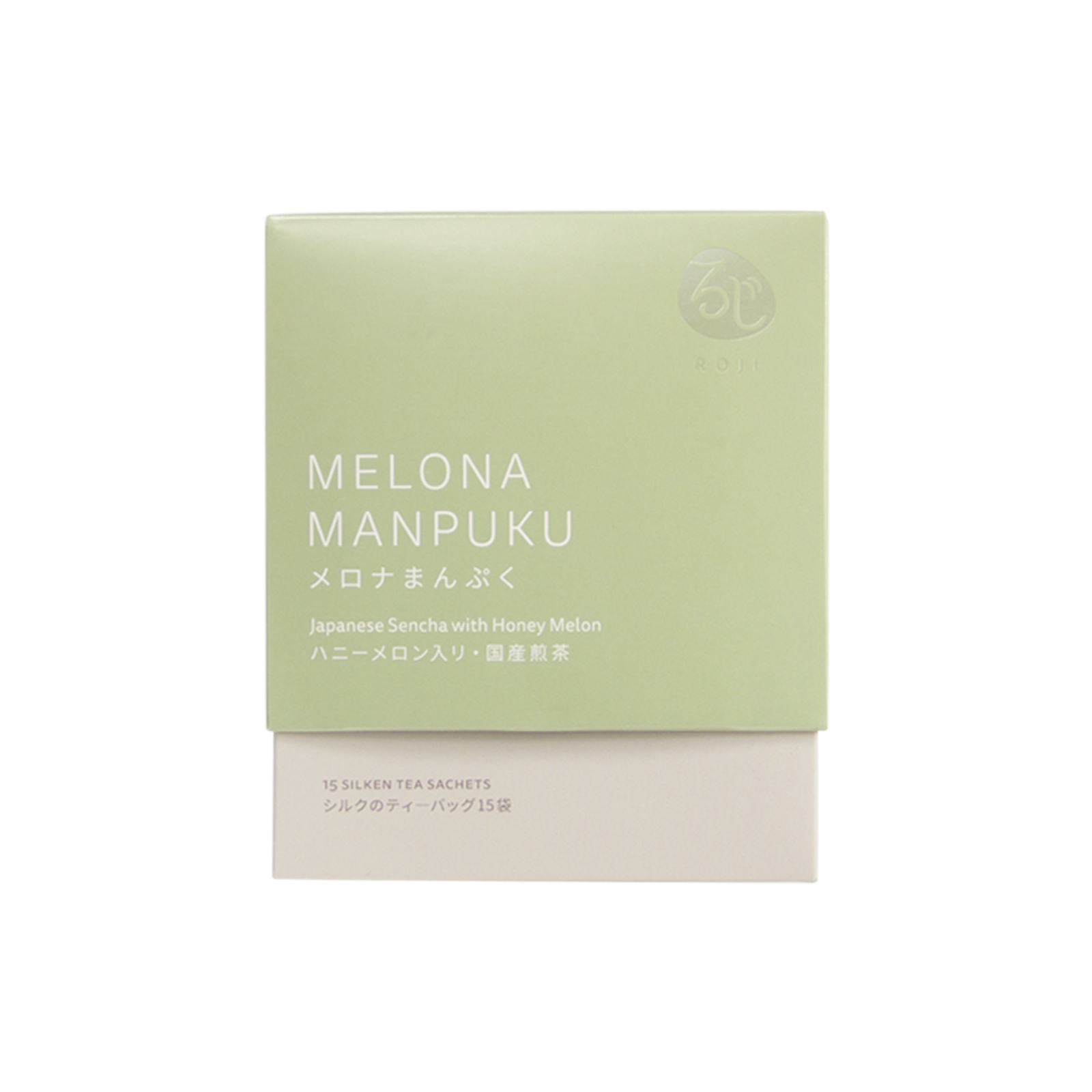 [ROJI CHA] Melona Manpuku Green Tea Japanese Sencha with Honey Melon - 15 Sachets