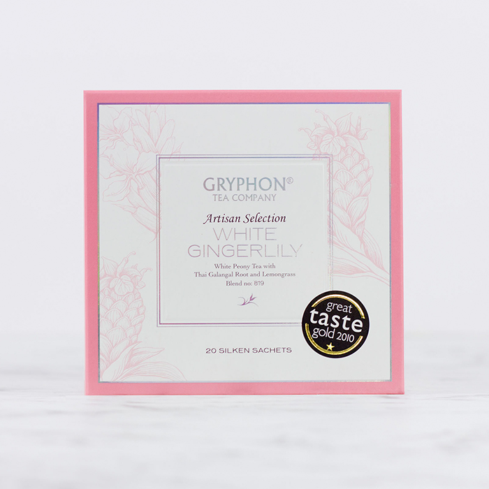 [GRYPHON TEA COMPANY] White Gingerlily White Tea Artisan Collection - 20 Sachets